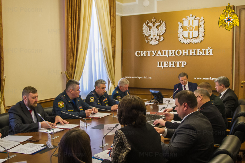 Комиссия центрального аппарата МЧС России оценила готовность Омской области (видео)