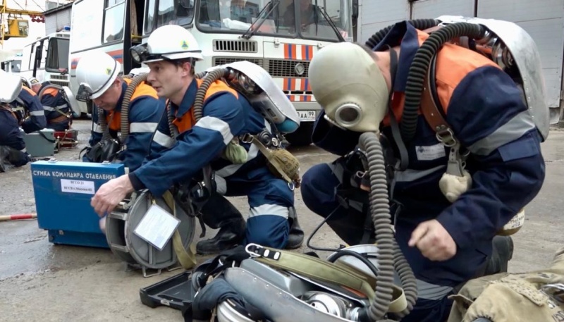 Горноспасательными подразделениями в подземном строительстве за 41 год несения службы спасено более 1000 человек