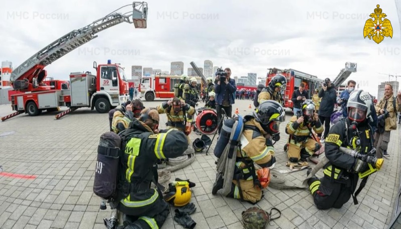 Демонстрационные учения по ликвидации условной ЧС состоялись на стадионе «Открытие Банк Арена»