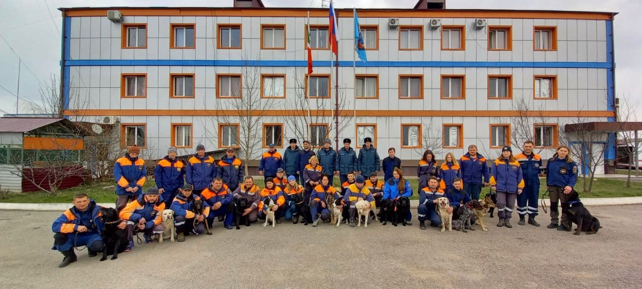 В Чеченской Республике кинологические расчеты МЧС России прошли сертификационные испытания