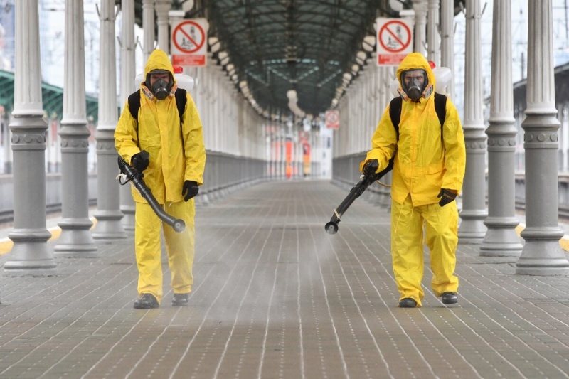 За два года сотрудниками МЧС России продезинфицировано порядка 400 млн кв. метров территорий объектов по России