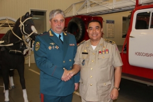 Новосибирская область встретила камбоджийского генерала