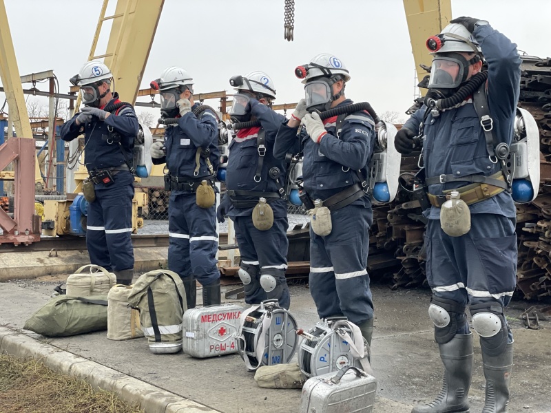 Подразделения МЧС России приняли участие в учениях на шахтах в Ростовской области