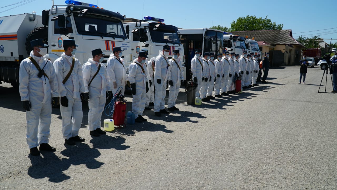 Донской спасательный центр приступил к дезинфекции объектов в Республике Дагестан