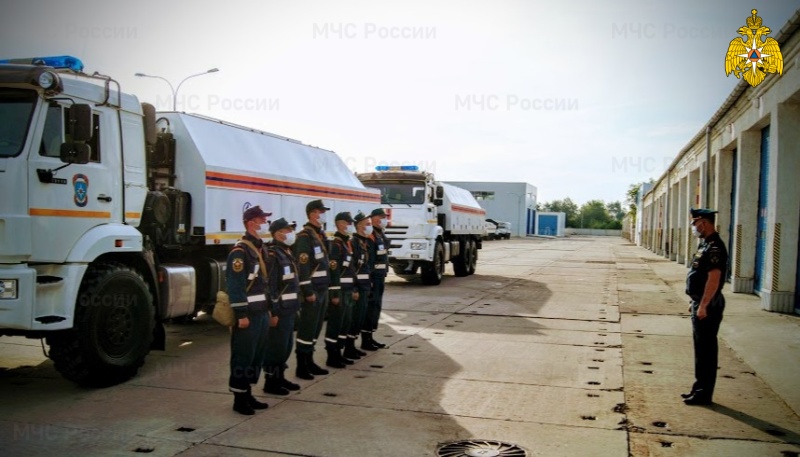 Специалисты Волжского спасательного центра МЧС России прибыли в Республику Мордовия для проведения дезинфекционных работ