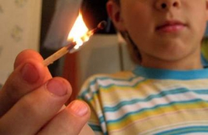 Детская шалость с огнем