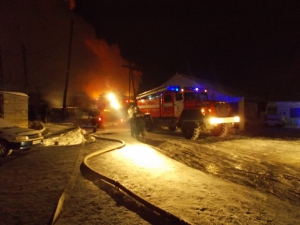 В садовом обществе Новосибирска ликвидирован пожар повышенной сложности