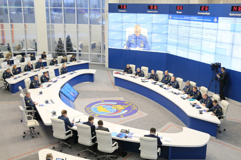 В новогодние праздники подразделения МЧС России функционировали в усиленном режиме