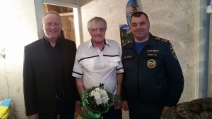 Ветеран пожарной охраны отмечает 90-летний юбилей