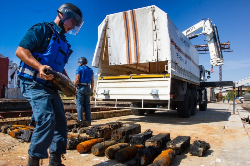 В Крыму уничтожены боеприпасы, поднятые с затонувшего судна  «Жан Жорес»