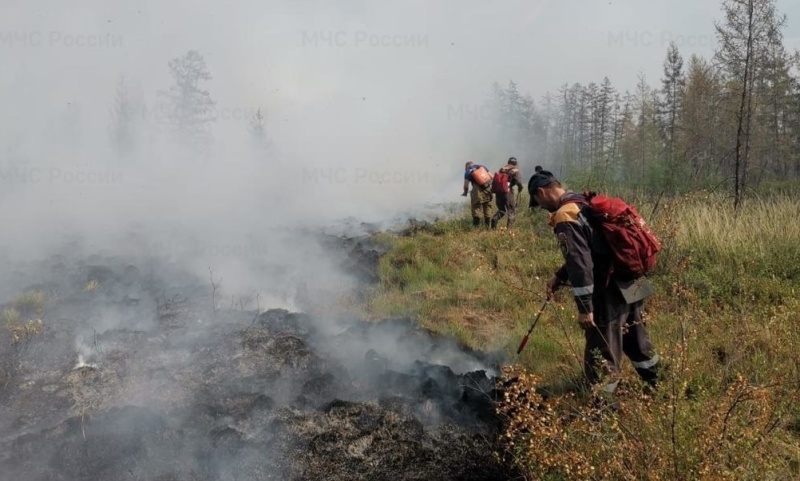 В Якутии за сутки ликвидировали 45 природных пожаров
