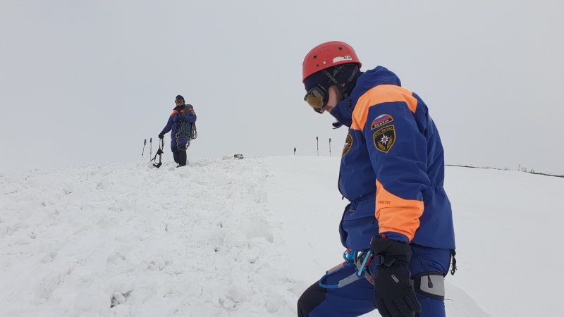 Спасатели МЧС провели тренировки в горах Чеченской Республики